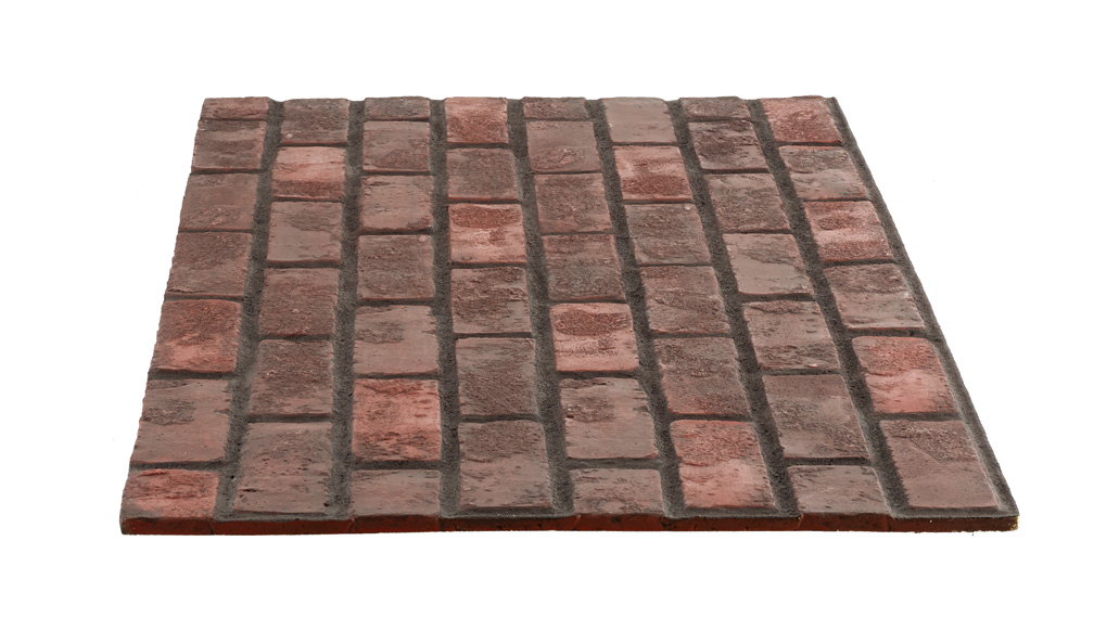 Rustic Brick Standard - Dark Red Dark Grout